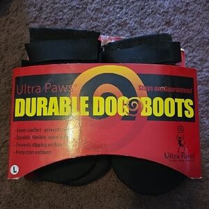 Black Durable Dog Boots